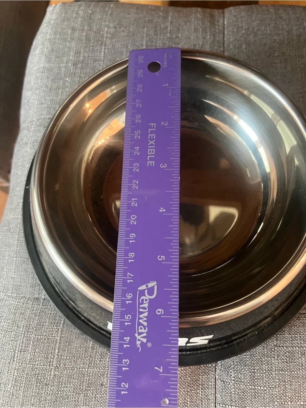 NFL Detroit Lions Stainless Steel Pet Bowl - Blue Logo